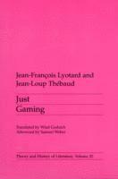 Jean-Francois Lyotard - Just Gaming: Volume 20, Häftad