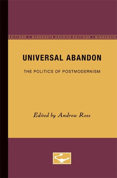 Andrew Ross - Universal Abandon, Häftad