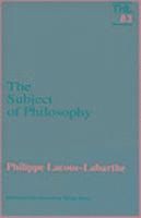bokomslag Subject Of Philosophy