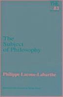 bokomslag Subject of Philosophy