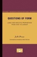 bokomslag Questions of Form