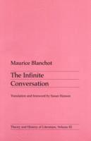 Maurice Blanchot - Infinite Conversation, Häftad