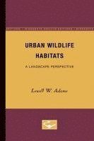 bokomslag Urban Wildlife Habitats: A Landscape Perspective Volume 3