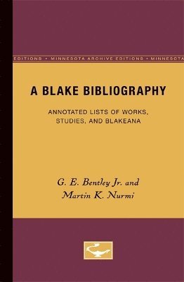 A Blake Bibliography 1