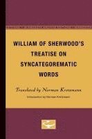 bokomslag William of Sherwood's Treatise on Syncategorematic Words