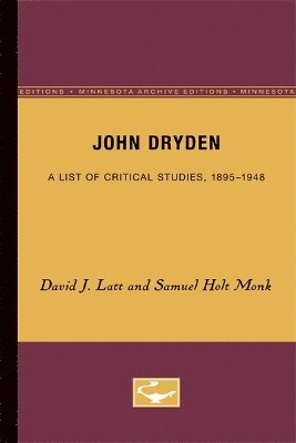 John Dryden 1