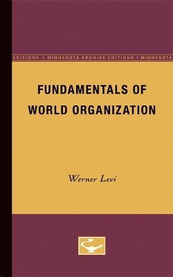 Fundamentals of World Organization 1