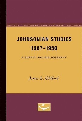 Johnsonian Studies, 1887-1950 1
