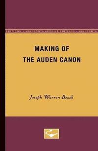 bokomslag Making of the Auden Canon
