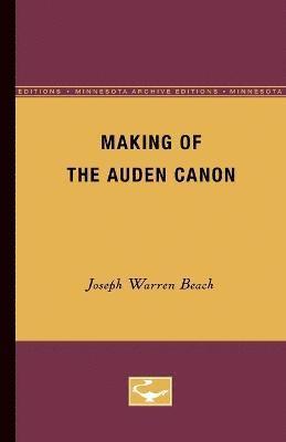 Making of the Auden canon 1