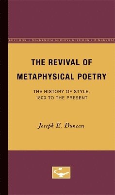 The Revival of Metaphysical Poetry 1