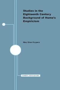 bokomslag Studies in the Eighteenth Century Background of Hume's Empiricism