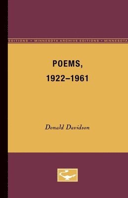 bokomslag Poems, 1922-1961