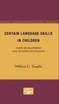 bokomslag Certain Language Skills in Children