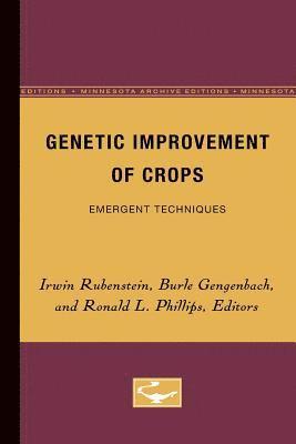 Genetic Improvement of Crops 1