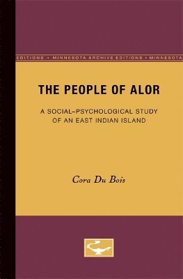bokomslag Du Bois, C: People of Alor