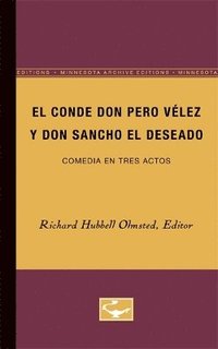 bokomslag El Conde don Pero Vélez y don Sancho el Deseado