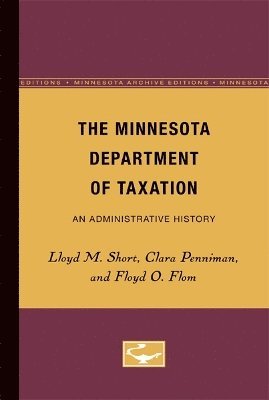 bokomslag The Minnesota Department of Taxation