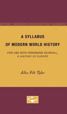 bokomslag A Syllabus of Modern World History