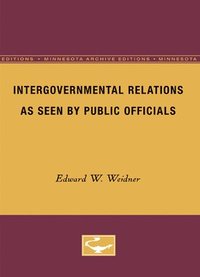 bokomslag Intergovernmental Relations as Seen by Public Officials