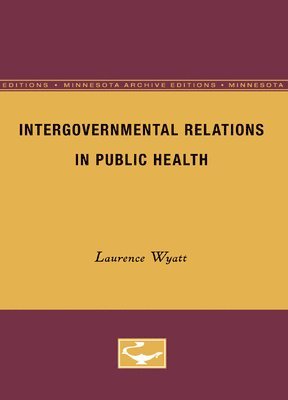 bokomslag Intergovernmental Relations in Public Health