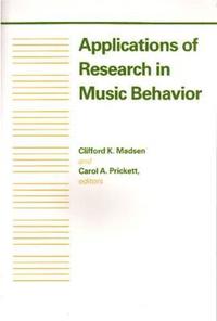 bokomslag Applications of Research in Music Behavior