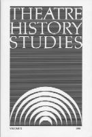 Ron Engle - Theatre History Studies 1990, Häftad