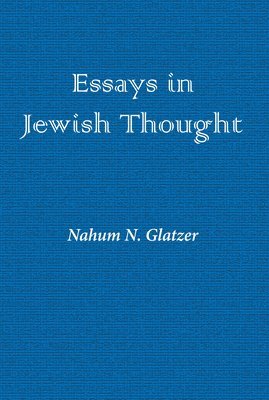 Essays in Jewish Thought 1