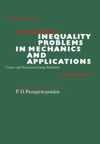 bokomslag Inequality Problems in Mechanics and Applications