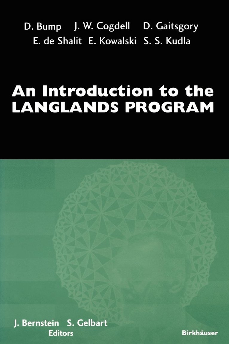 An Introduction to the Langlands Program 1