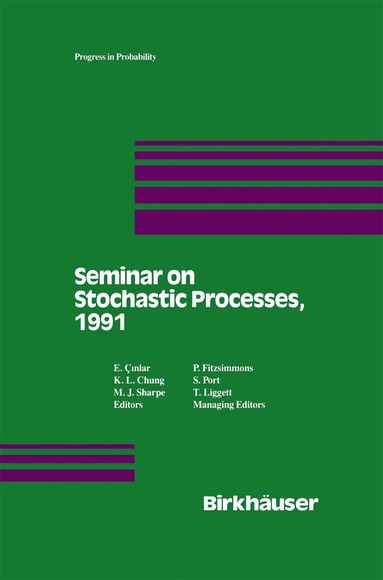 E. Cinlar, K.L. Chung, M. Sharpe - Seminar on Stochastic Processes, 1991, Inbunden