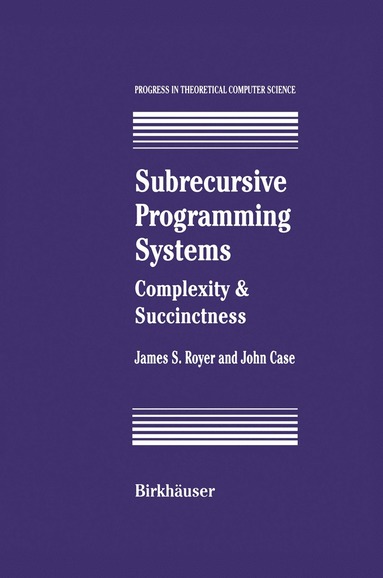 bokomslag Subrecursive Programming Systems