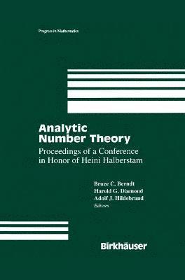 Analytic Number Theory:The Halberstam Festschrift 2 1