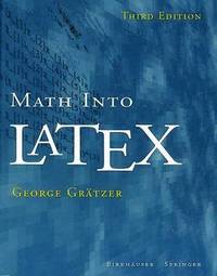 bokomslag Math into LaTeX