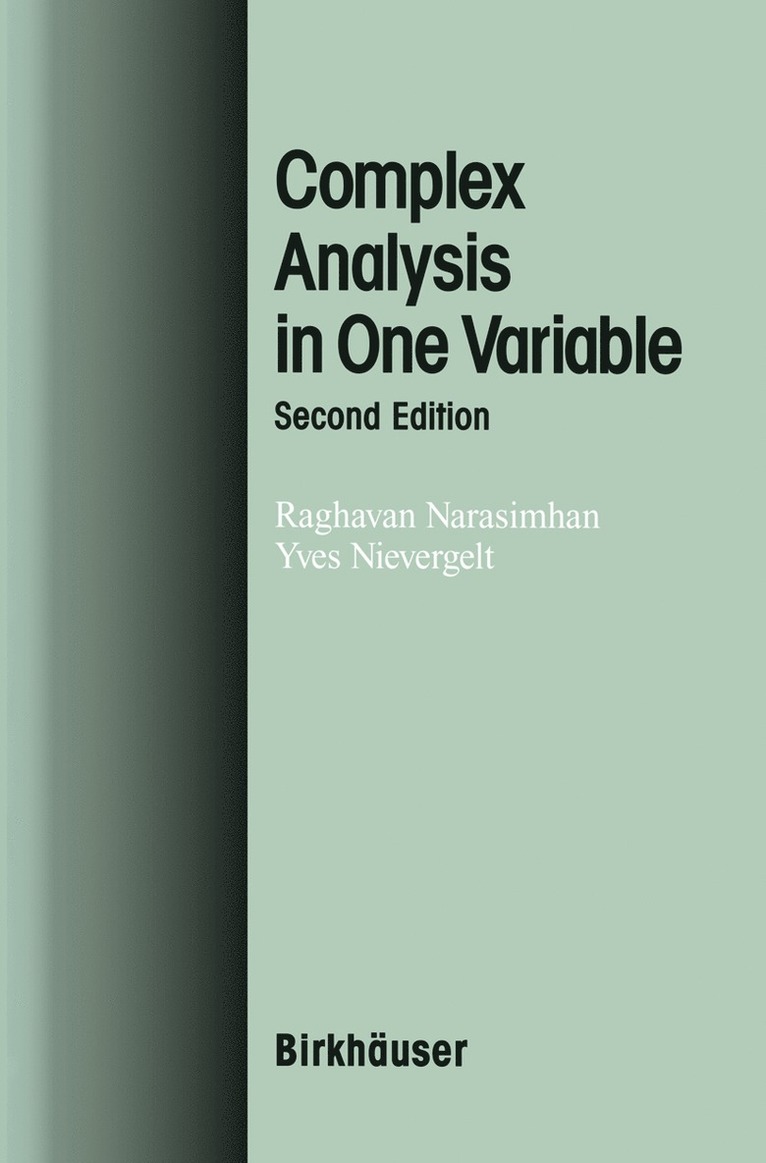 Complex Analysis in One Variable 1