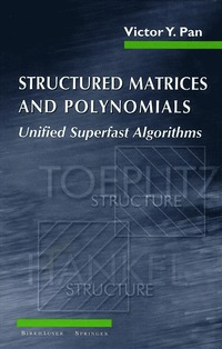 bokomslag Structured Matrices and Polynomials