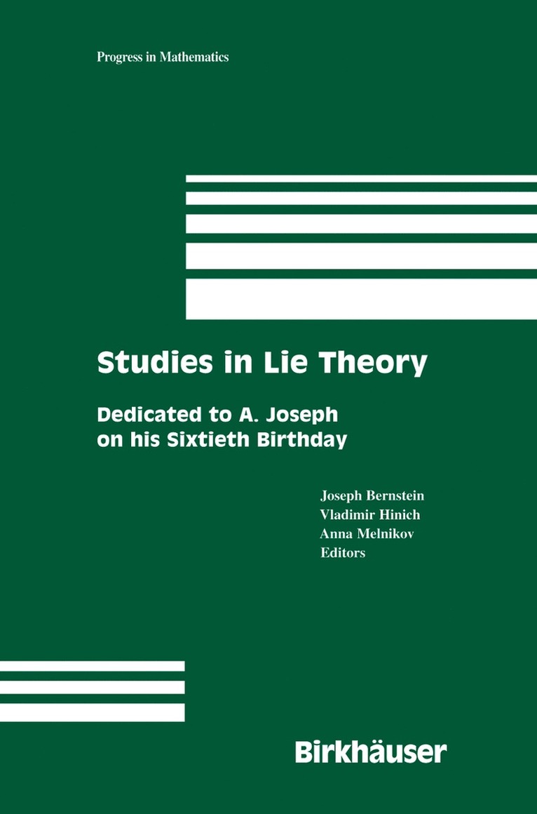 Joseph Bernstein, Vladimir Hinich, Anna Melnikov - Studies in Lie Theory, Inbunden