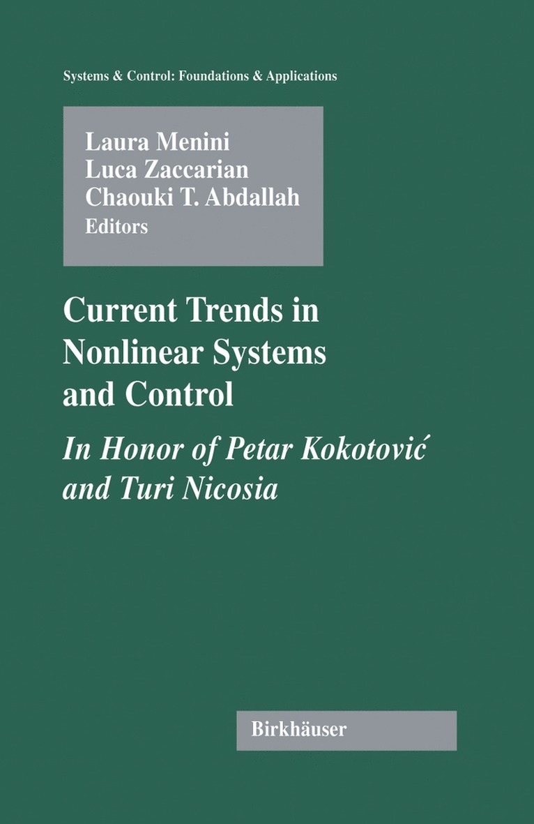 Current Trends in Nonlinear Systems and Control 1