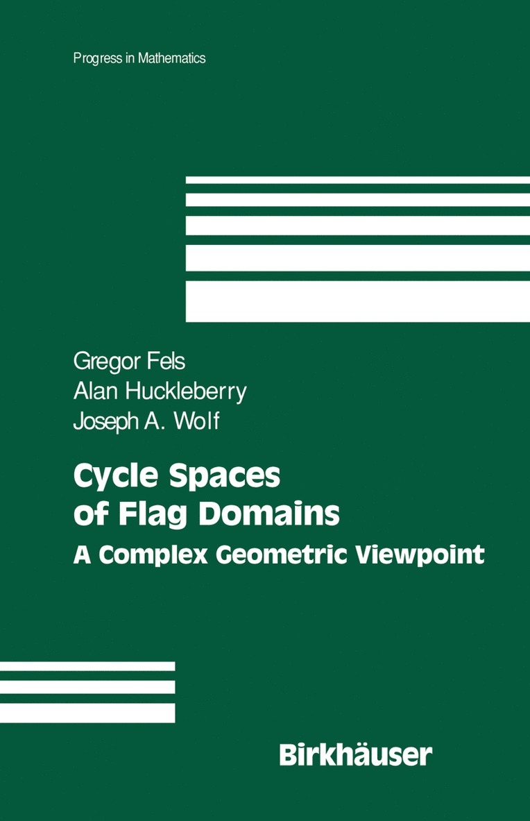 Gregor Fels, Alan Huckleberry, Joseph A. Wolf - Cycle Spaces of Flag Domains, Inbunden