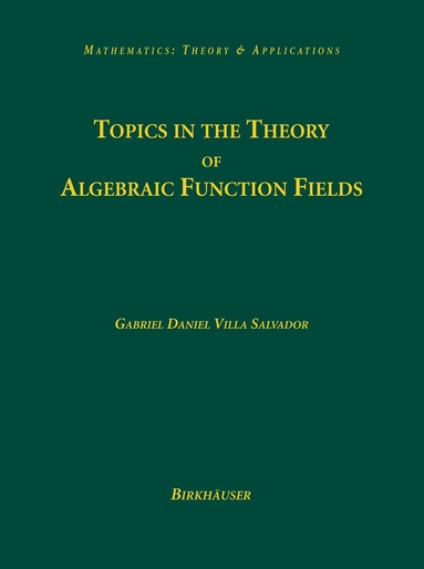 bokomslag Topics in the Theory of Algebraic Function Fields