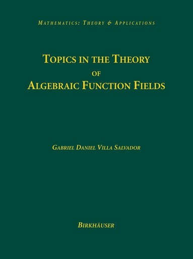 bokomslag Topics in the Theory of Algebraic Function Fields