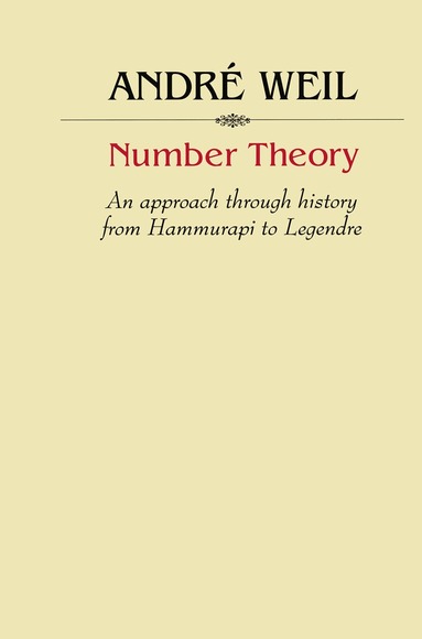 André Weil - Number Theory, Häftad