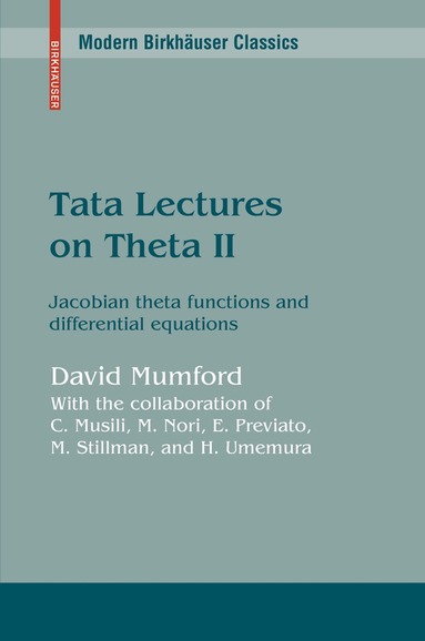 David Mumford - Tata Lectures on Theta II, Häftad
