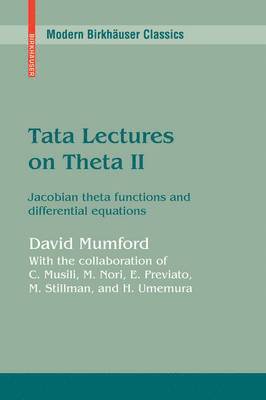 Tata Lectures on Theta II 1