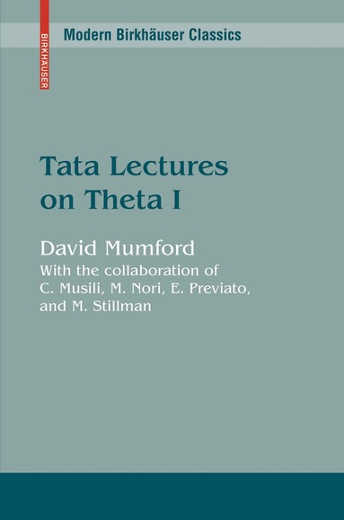 David Mumford - Tata Lectures on Theta I, Häftad