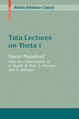 David Mumford - Tata Lectures on Theta I, Häftad
