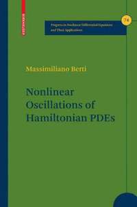 bokomslag Nonlinear Oscillations of Hamiltonian PDEs