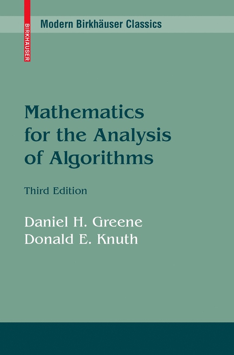 Mathematics for the Analysis of Algorithms 1