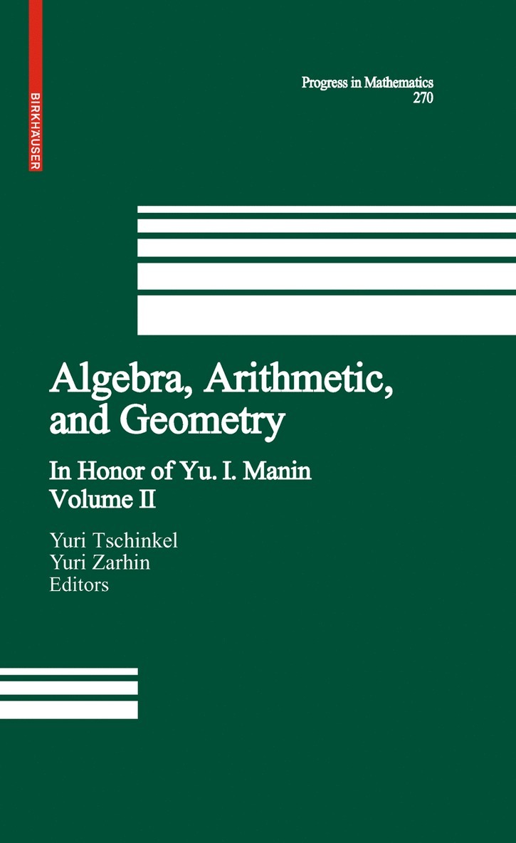 Algebra, Arithmetic, and Geometry 1