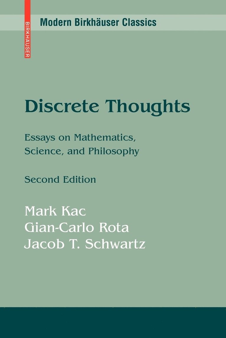 Discrete Thoughts 1